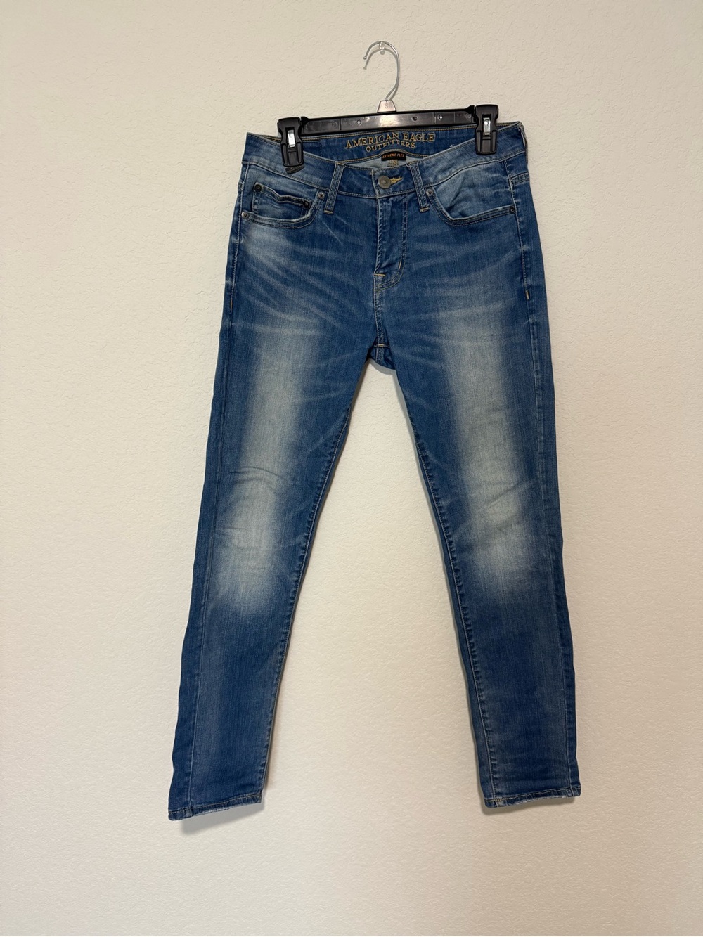 American Eagle Outfitters Men’s Faded Blue Skinny Jeans 30 x 30